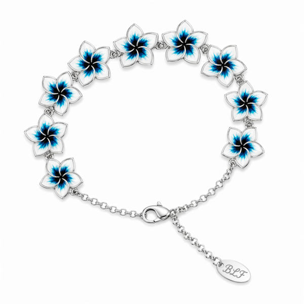 Bracciale Flower Queen in argento e smalto