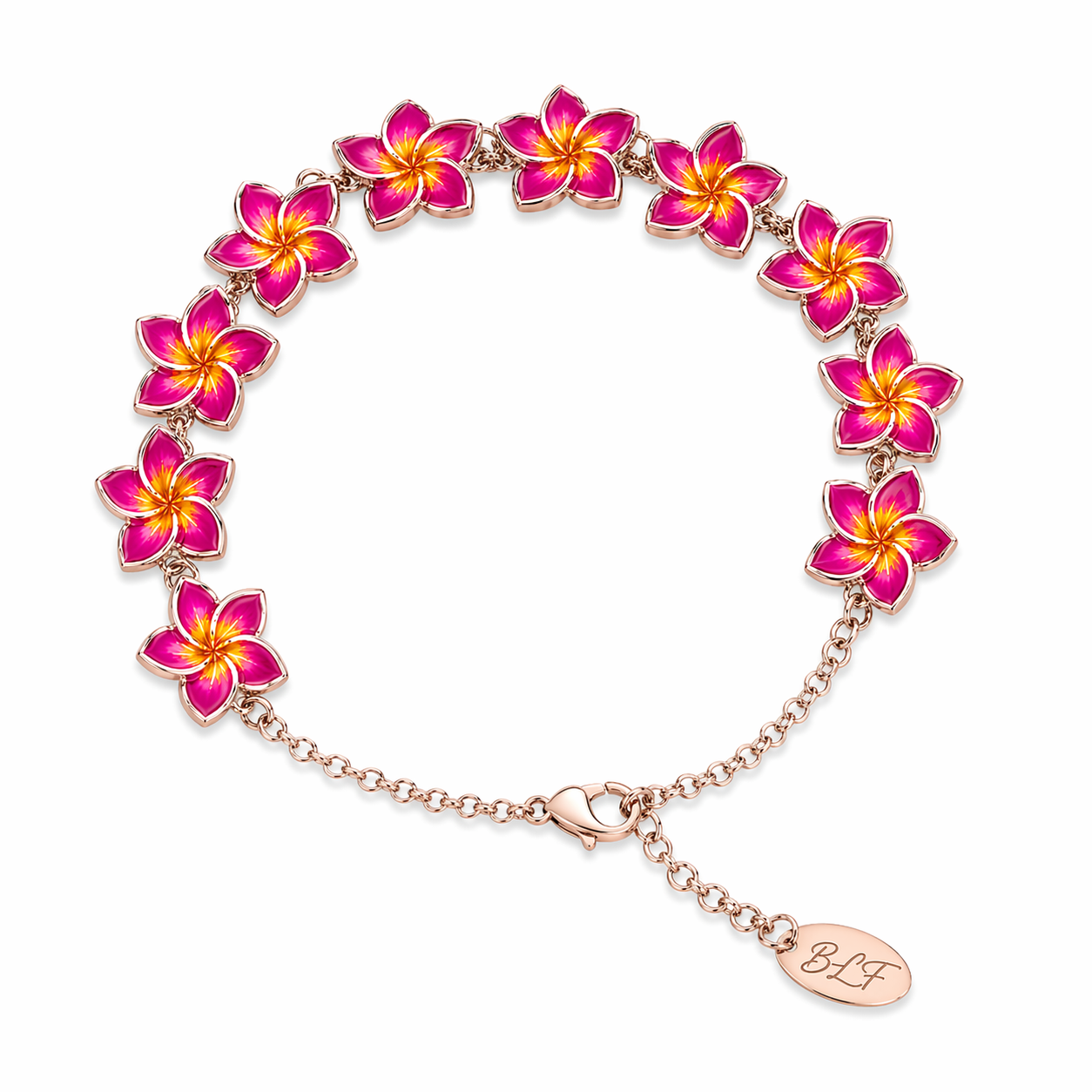 Bracciale Flower Queen in argento e smalto 2 Bracciale Flower Queen in argento e smalto - immagine 2