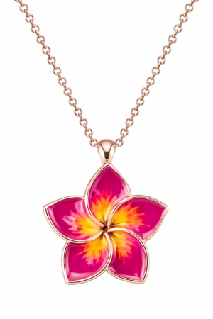 Collana Flower in argento 925 e smalto