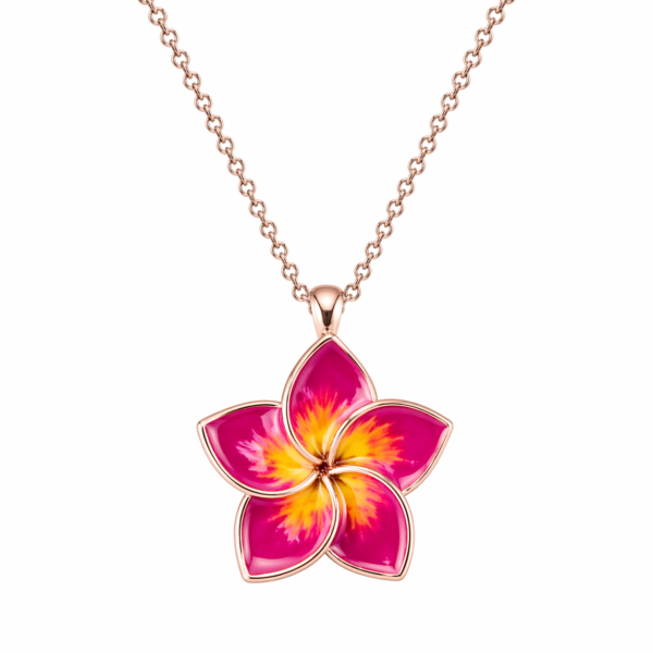 Collana Flower in argento 925 e smalto