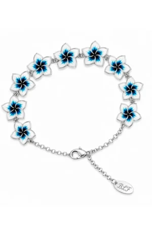 Bracciale Flower Queen in argento e smalto