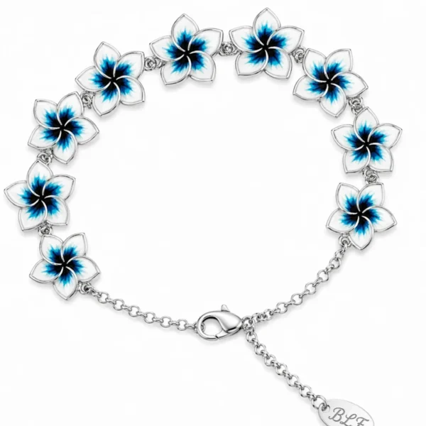 Bracciale Flower Queen in argento e smalto