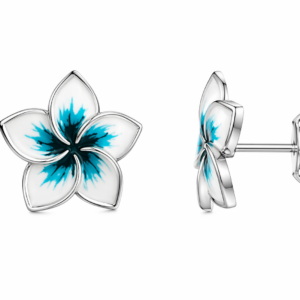 Orecchini Flower argento 925 e smalto