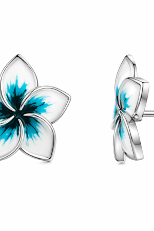 Orecchini Flower argento 925 e smalto