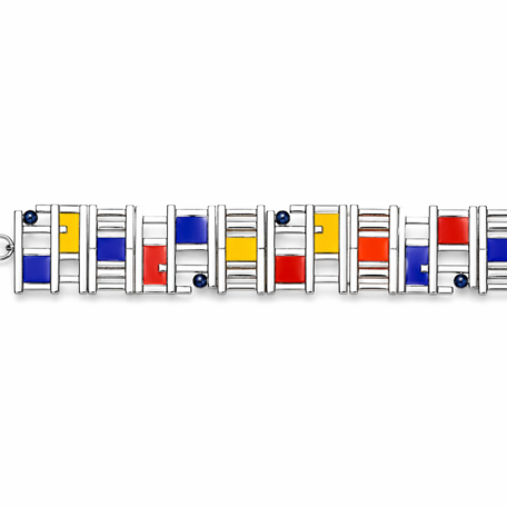 Bracciale Mondrian Bold in argento 925%